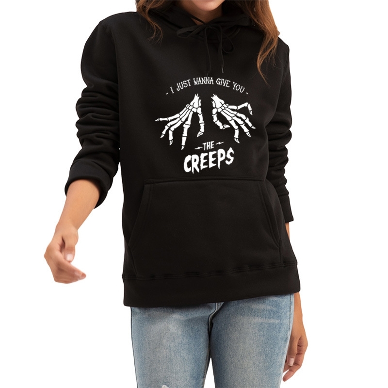 2021 autumn and winter new Halloween skull letter printed sweater for women, Black
2021 autumn and winter new Halloween skull letter printed sweater for women, Black