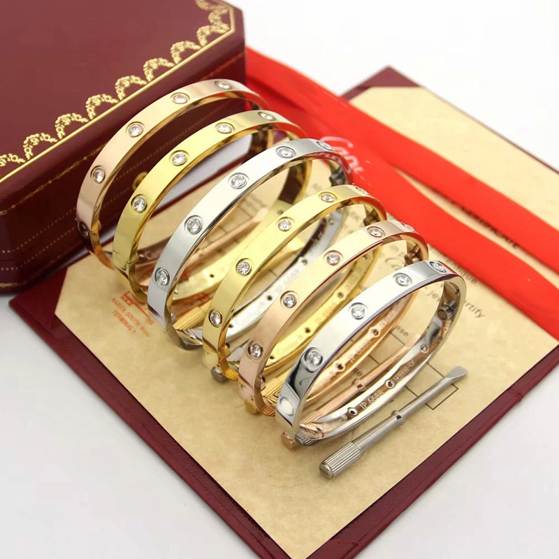 Fashion Lady Silver Ladies Rose Gold Bangle Screw Men Screwdriver Ten Diamond Bracelet Luxury Designer Jewelry Womens Mens Bracelets High Quality Copper Bracelet
Fashion Lady Silver Ladies Rose Gold Bangle Screw Men Screwdriver Ten Diamond Bracelet Luxury Designer Jewelry Womens Mens Bracelets High Quality Copper Bracelet