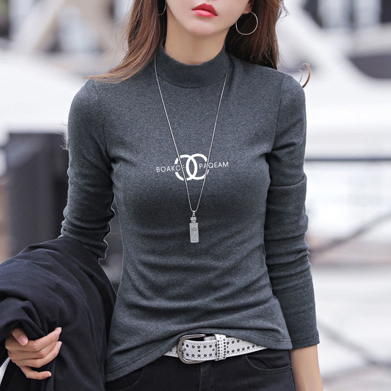 2021 Fashion CC Designer women's t shirt high quality cotton women long sleeve bottom coat a variety of color mix simple style, White
2021 Fashion CC Designer women's t shirt high quality cotton women long sleeve bottom coat a variety of color mix simple style, White