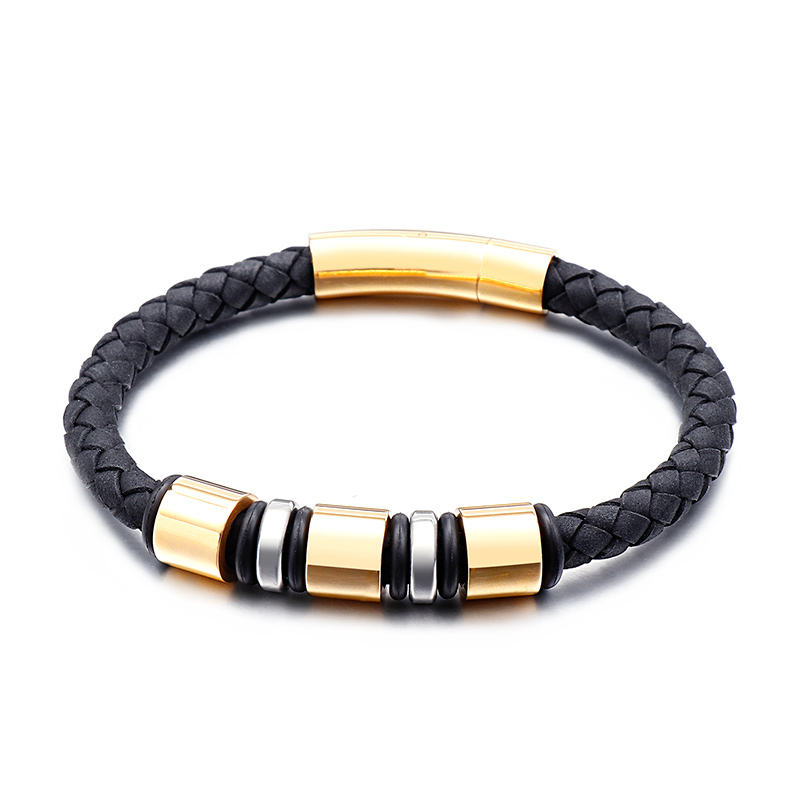 Braided Stainless Steel Multi Loop Charm Bracelet for Men 215mm European Hand Jewelry Black Geniune Leather Width 6mm
Braided Stainless Steel Multi Loop Charm Bracelet for Men 215mm European Hand Jewelry Black Geniune Leather Width 6mm