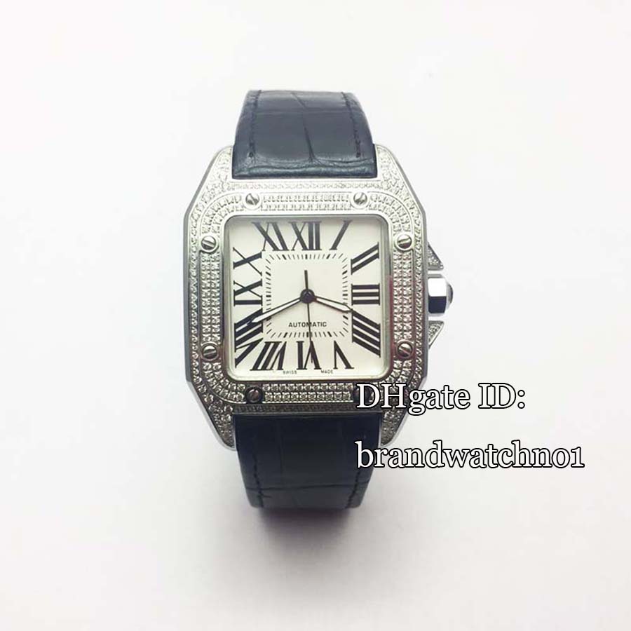 Fashion Brand 100XL Men Square Watches diamond automatic Watches High Quality Fashion Mens Santo Watches, Watch box
Fashion Brand 100XL Men Square Watches diamond automatic Watches High Quality Fashion Mens Santo Watches, Watch box