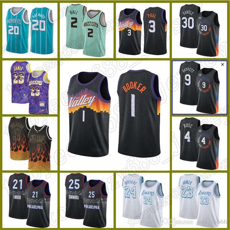 Devin 1 Booker Suns Derrick Rose Chris 3 Paul LeBron 23 James RJ 9 Barrett Julius Randle Lakers Basketball Jersey Knicks Bryant, Black;red
Devin 1 Booker Suns Derrick Rose Chris 3 Paul LeBron 23 James RJ 9 Barrett Julius Randle Lakers Basketball Jersey Knicks Bryant, Black;red