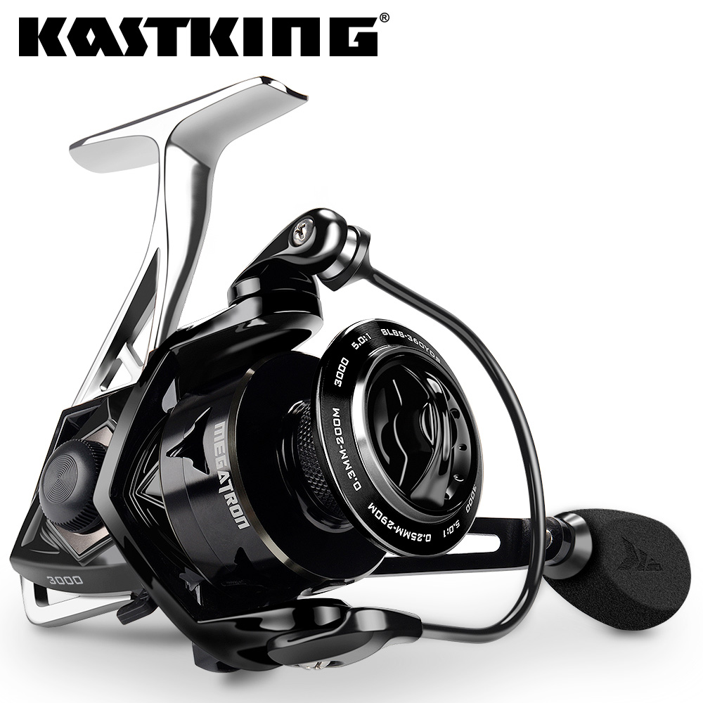 KastKing Megatron Spinning Fishing Reel 18KG Max Drag 71 Ball Bearings Spool Carbon Fiber Saltwater Coil