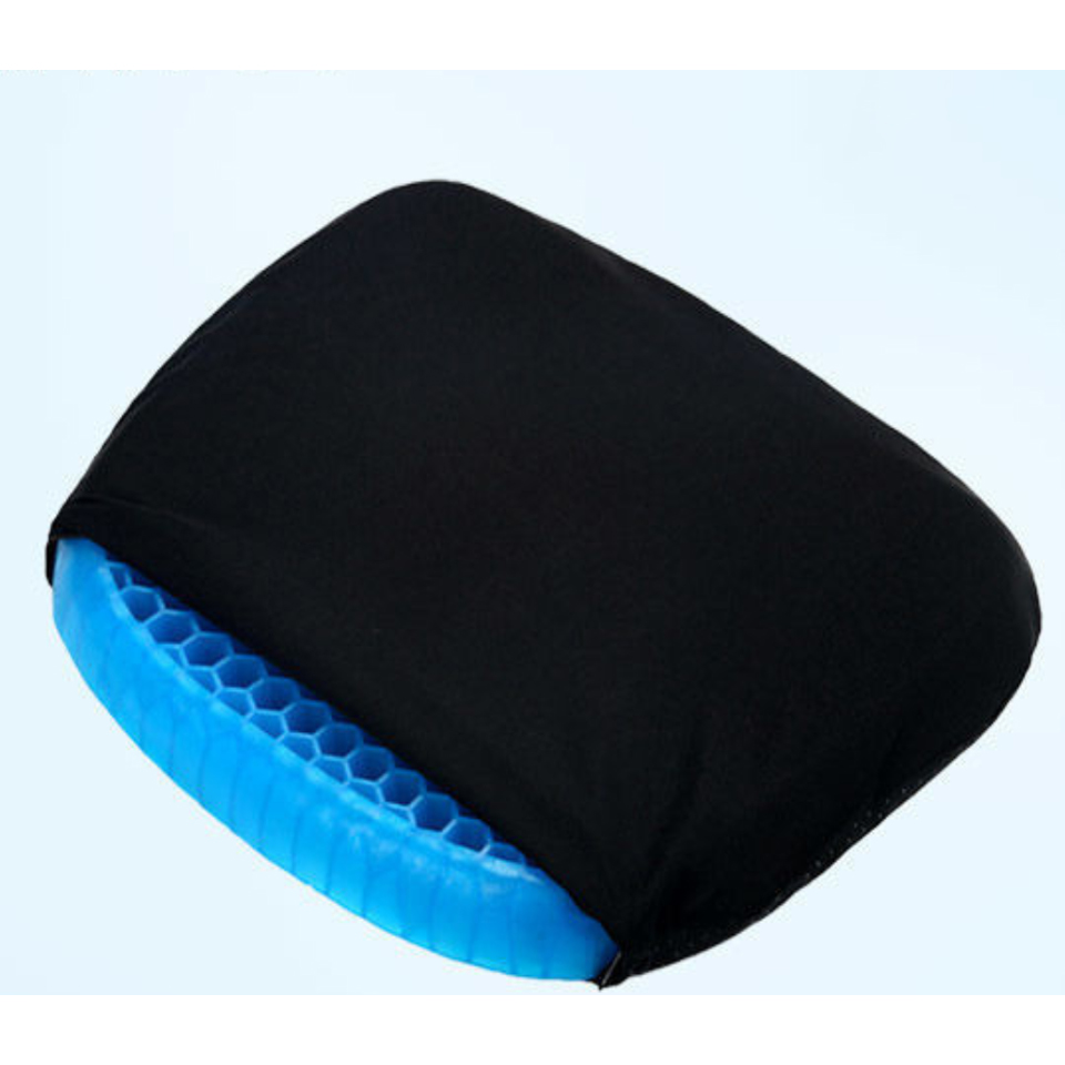 Honeycomb Cooling Pad Icet Cushion with Black Non-slip Comfortable Massage Seat Office Chair Health Care Pain Release