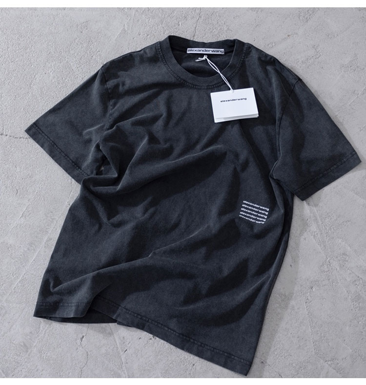 Designer T-shirt tee short sleeve spring summer Wang high quality Five logo at waist, Dark grey
Designer T-shirt tee short sleeve spring summer Wang high quality Five logo at waist, Dark grey