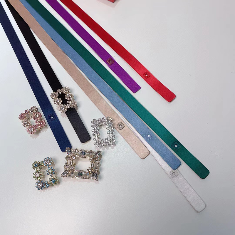 2021 early spring style silk + leather ladies thin belt crystal inlaid buckle trendy fashion decoration High-end custom2.0cm, Lavender
2021 early spring style silk + leather ladies thin belt crystal inlaid buckle trendy fashion decoration High-end custom2.0cm, Lavender