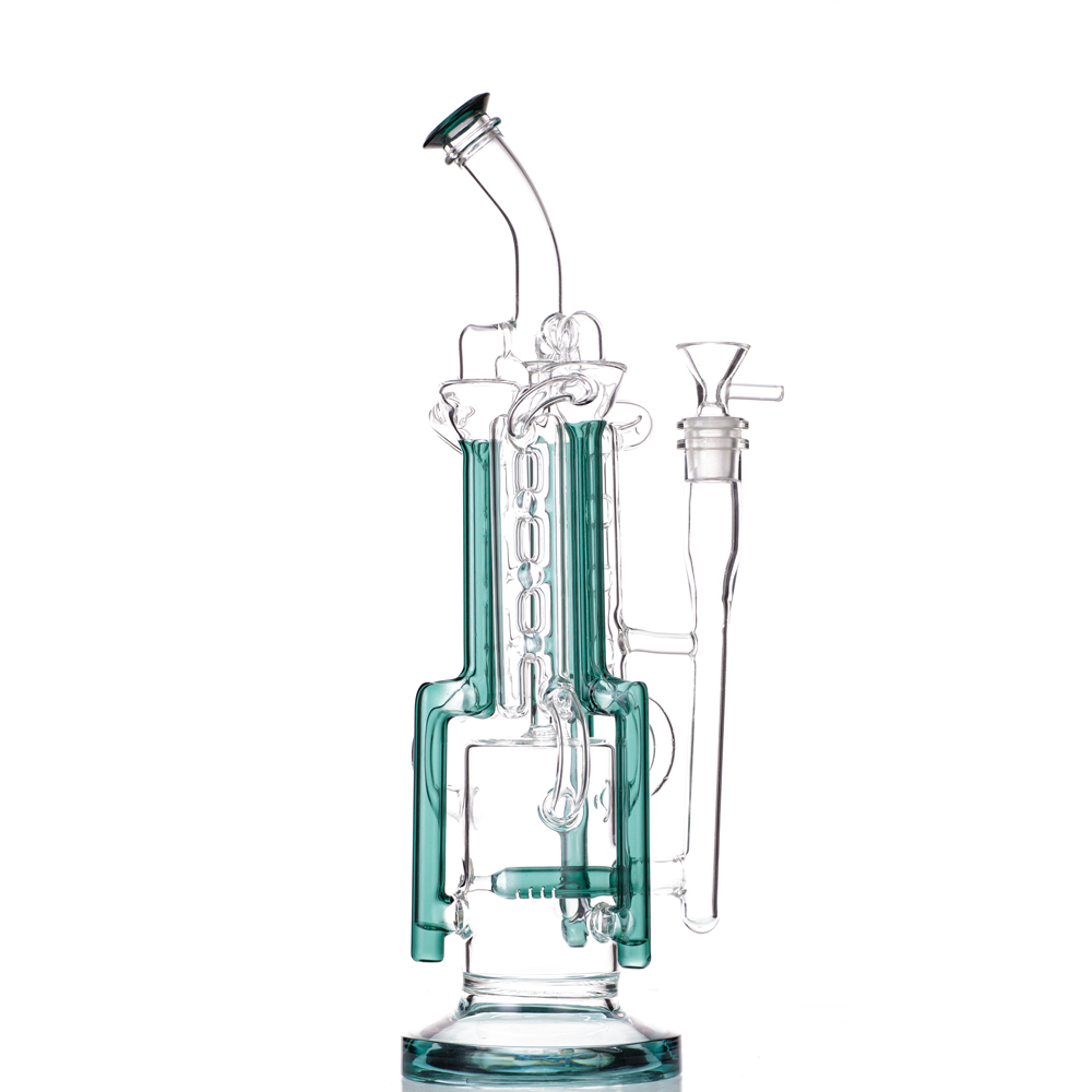 2021 Big Hookah Bong Recycler 14.5 Inch tall color Teal Glass bongs Dab Rig Water Pipe 14mm Joint
2021 Big Hookah Bong Recycler 14.5 Inch tall color Teal Glass bongs Dab Rig Water Pipe 14mm Joint