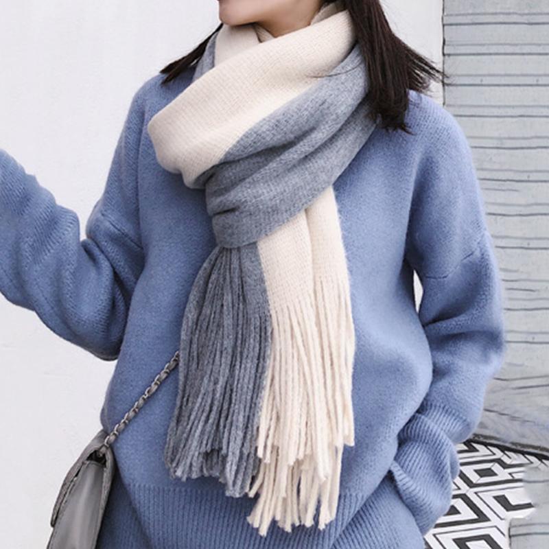 Scarves Women Patchwork Scarf Winter Pashmina Shawls Cashmere Wraps Lady Tassel Warm Two Tone Bufanda For Woman 2022
Scarves Women Patchwork Scarf Winter Pashmina Shawls Cashmere Wraps Lady Tassel Warm Two Tone Bufanda For Woman 2022