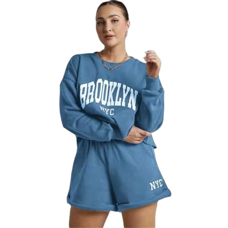 Women's Tracksuits 2021 European And American Autumn Winter Letter-Printed Shorts Casual Long Sleeve Round Collar Hoodie Suit S-XL, Gray
Women's Tracksuits 2021 European And American Autumn Winter Letter-Printed Shorts Casual Long Sleeve Round Collar Hoodie Suit S-XL, Gray