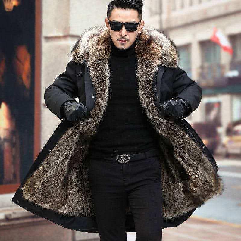Men's Down & Parkas Winter Men Outerwear Warm Raccoon Fur Jacket Natural Liner Jackets Male Hooded Parka Cold -resistant, Parkas 2
Men's Down & Parkas Winter Men Outerwear Warm Raccoon Fur Jacket Natural Liner Jackets Male Hooded Parka Cold -resistant, Parkas 2