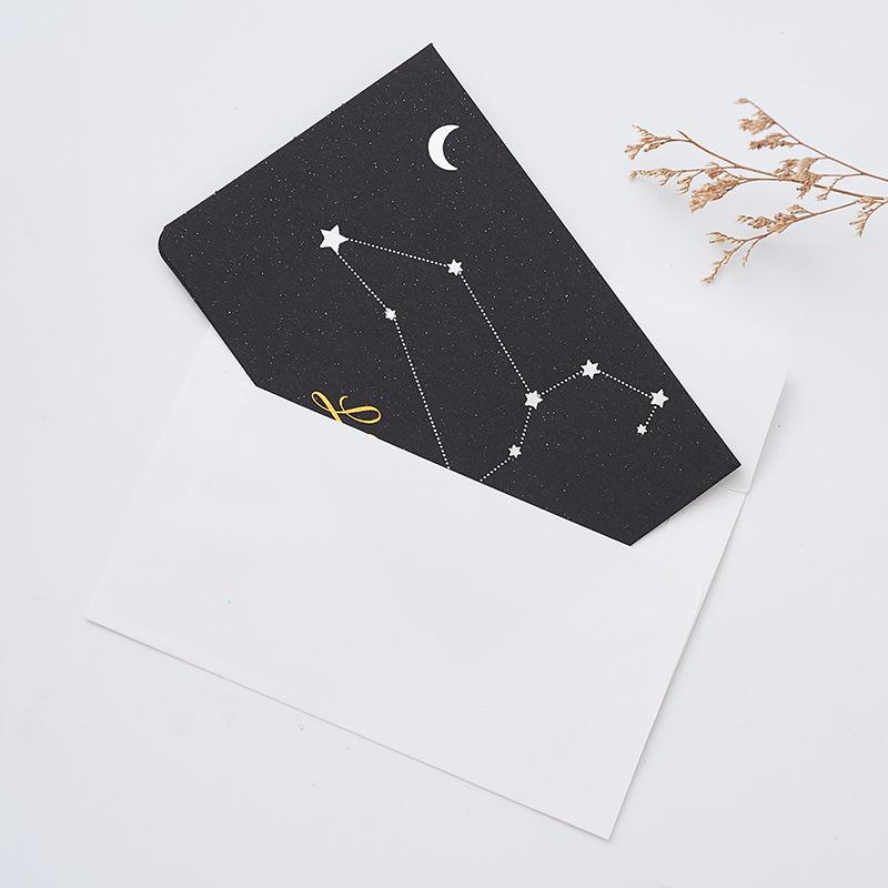 Gift Wrap 20Pcs Twelve Constellation Series Letter Cards Black With Envelope Set Package Holiday Greeting Birthday Message Card
Gift Wrap 20Pcs Twelve Constellation Series Letter Cards Black With Envelope Set Package Holiday Greeting Birthday Message Card