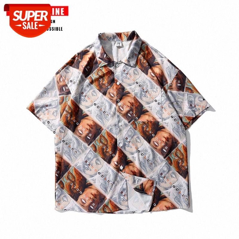 TKPA Fun Print Short Sleeve Shirt Hip Hop Half Loose Casual Wei Yi Men #4D7t, White;black
TKPA Fun Print Short Sleeve Shirt Hip Hop Half Loose Casual Wei Yi Men #4D7t, White;black