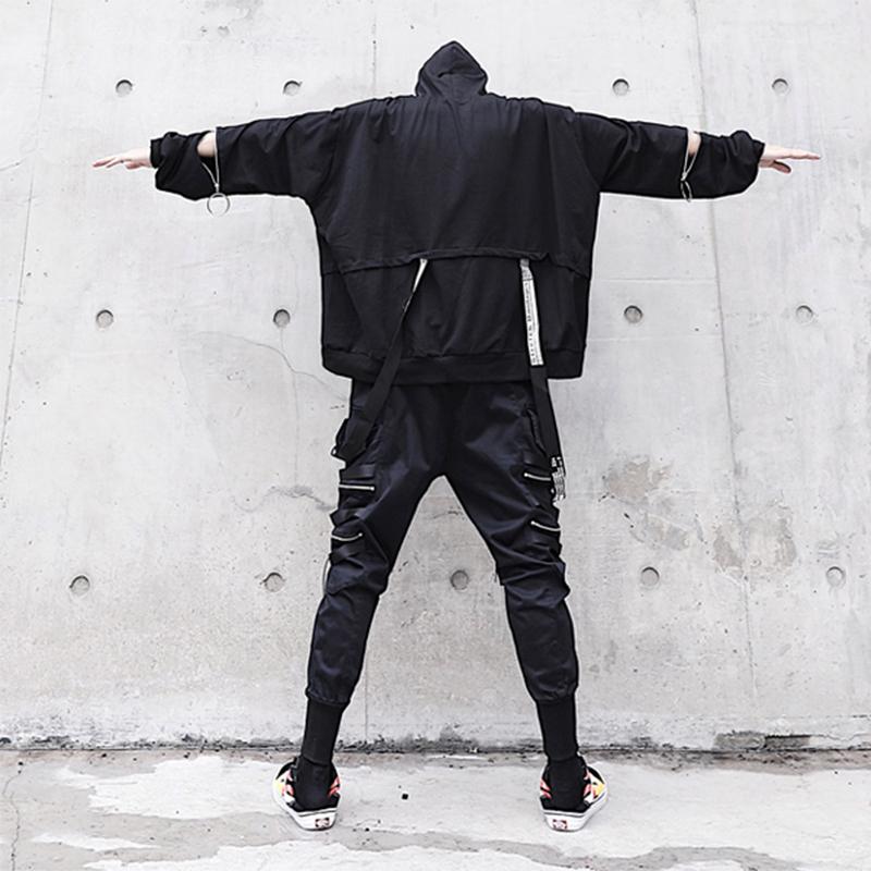 Men's Hoodies & Sweatshirts Hoodie Mens Hip Hop Pullover Streetwear Casual Fashion Clothes Colorblock Cotton 2021