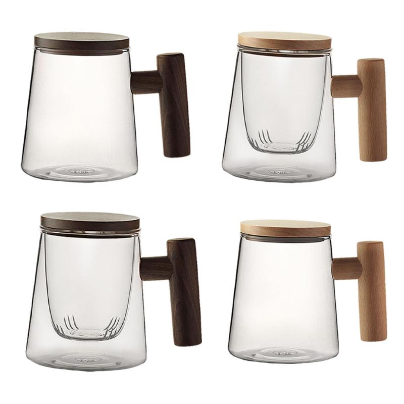 Mugs 300ML Creative Transparent Tea Cup WiIth Wooden Lid Cover Handle For Water Milk
Mugs 300ML Creative Transparent Tea Cup WiIth Wooden Lid Cover Handle For Water Milk