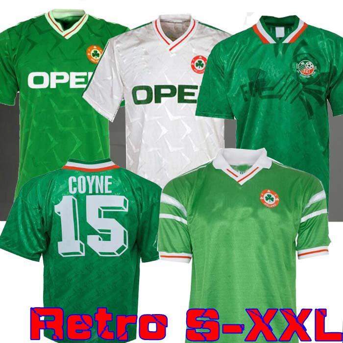 1990 1992 Ireland retro soccer jersey 1990 world cup Ireland home AWAY classic jersey 90 92 vintage Irish Sheedy 1994 football shirts 1998, Black;yellow
1990 1992 Ireland retro soccer jersey 1990 world cup Ireland home AWAY classic jersey 90 92 vintage Irish Sheedy 1994 football shirts 1998, Black;yellow