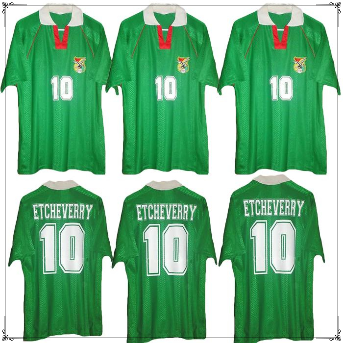 RETRO BOLIVIA 1994 Sport Club Soccer Jersey classic #10 ETCHEVERRY home green 94 manches courtes Vintage football shirts CALCIO, Black;yellow
RETRO BOLIVIA 1994 Sport Club Soccer Jersey classic #10 ETCHEVERRY home green 94 manches courtes Vintage football shirts CALCIO, Black;yellow
