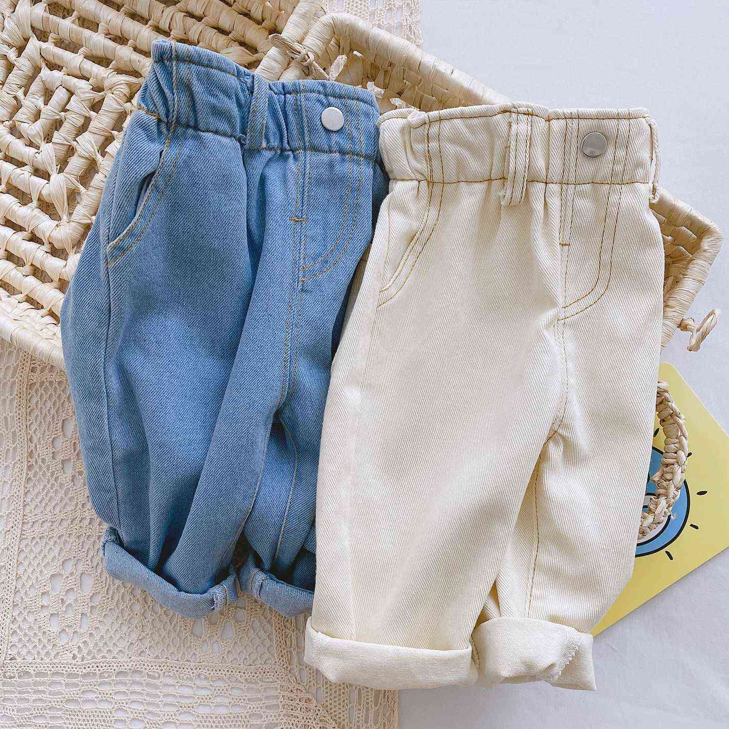 0-3 years old baby soft jeans spring boy and girl baby solid color casual high waist pants kids pants 210701, Blue
0-3 years old baby soft jeans spring boy and girl baby solid color casual high waist pants kids pants 210701, Blue