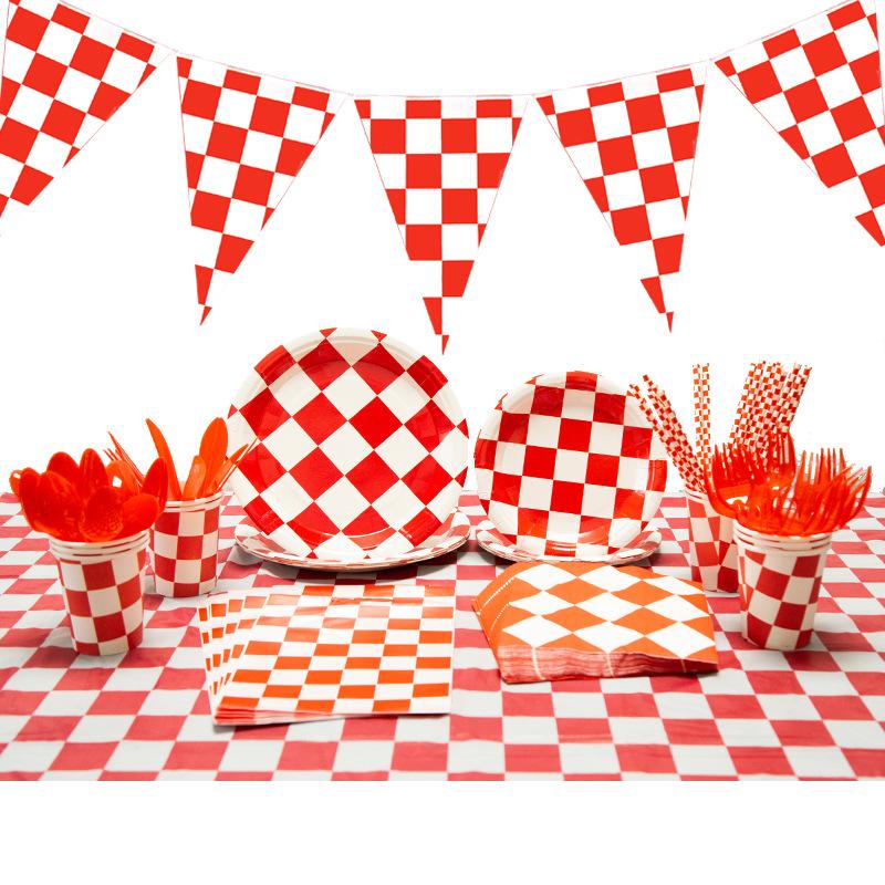 Red White Racing Car Party Disposable Tableware Flag Theme Birthday Decorations Supplies Dinnerware
Red White Racing Car Party Disposable Tableware Flag Theme Birthday Decorations Supplies Dinnerware