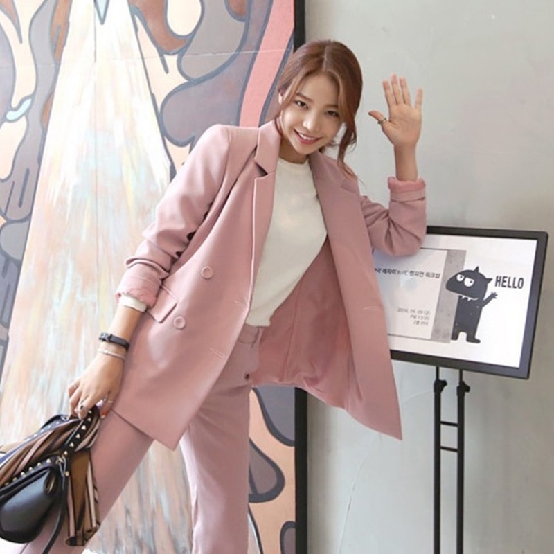 ZAWFL Fashion 2 Two Pieces Set Double Breasted Blazer & Long Pant Suit Women Casual Jacket Workwear Sets Femme High Quality 210525, Gray
ZAWFL Fashion 2 Two Pieces Set Double Breasted Blazer & Long Pant Suit Women Casual Jacket Workwear Sets Femme High Quality 210525, Gray