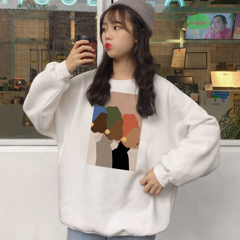 Feminist print ins Vintage summer fashion casual cartoon chic Harajuku loose long sleeves plus velvet O-neck fun sweatshirt 210608, Lan03
Feminist print ins Vintage summer fashion casual cartoon chic Harajuku loose long sleeves plus velvet O-neck fun sweatshirt 210608, Lan03