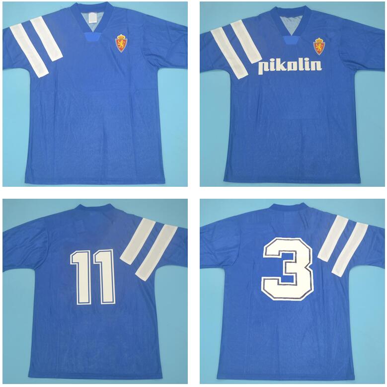 Retro Real Zaragoza soccer jersey 1992 1993 Brehme #3 De Jogo Rarlssima vintage Camiseta de futbol 92 93 blue Classic football shirt spain, Black;yellow
Retro Real Zaragoza soccer jersey 1992 1993 Brehme #3 De Jogo Rarlssima vintage Camiseta de futbol 92 93 blue Classic football shirt spain, Black;yellow