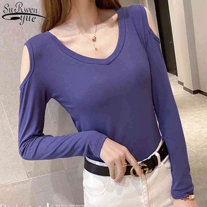 Autumn Long Sleeve pullover Tops Fashion Korean Cotton Blouses Women High Stretch Off-Shoulder Bottoming Shirt Blusas 10477 210518, White
Autumn Long Sleeve pullover Tops Fashion Korean Cotton Blouses Women High Stretch Off-Shoulder Bottoming Shirt Blusas 10477 210518, White