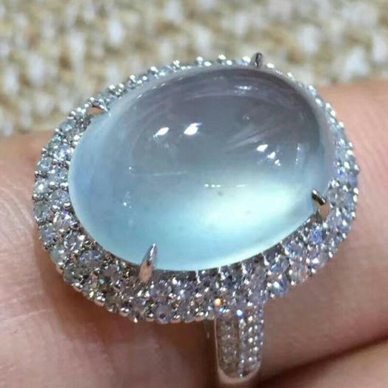 Wedding Rings Cute Female Big Oval Stone Ring Unique Style Luxury Silver Color Promise Engagement For Women
Wedding Rings Cute Female Big Oval Stone Ring Unique Style Luxury Silver Color Promise Engagement For Women