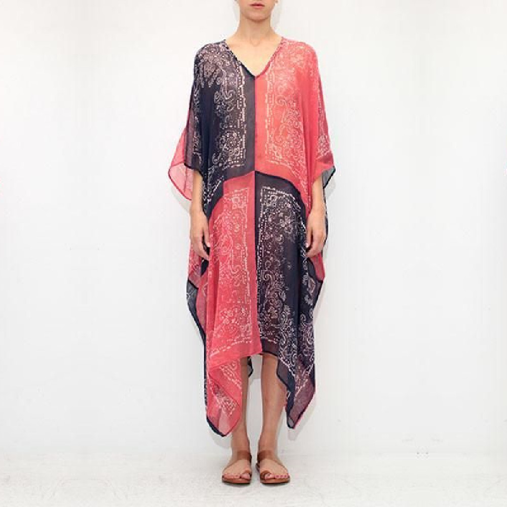 Arrivals Beach Cover up Chiffon Swimwear Ladies Kaftan Tunic Robe De Plage Bathing Suit Coverups Saida de Praia #Q115 210420