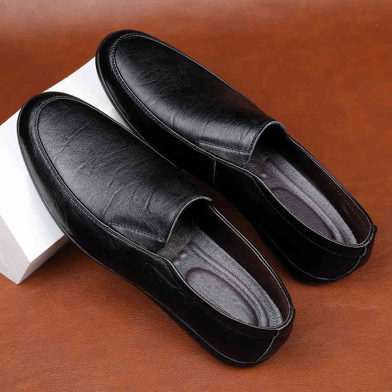 dress shoes genuine leather casual men's loafers fashion men driving breathable slip on moccasins formal % j5wl, Black
dress shoes genuine leather casual men's loafers fashion men driving breathable slip on moccasins formal % j5wl, Black