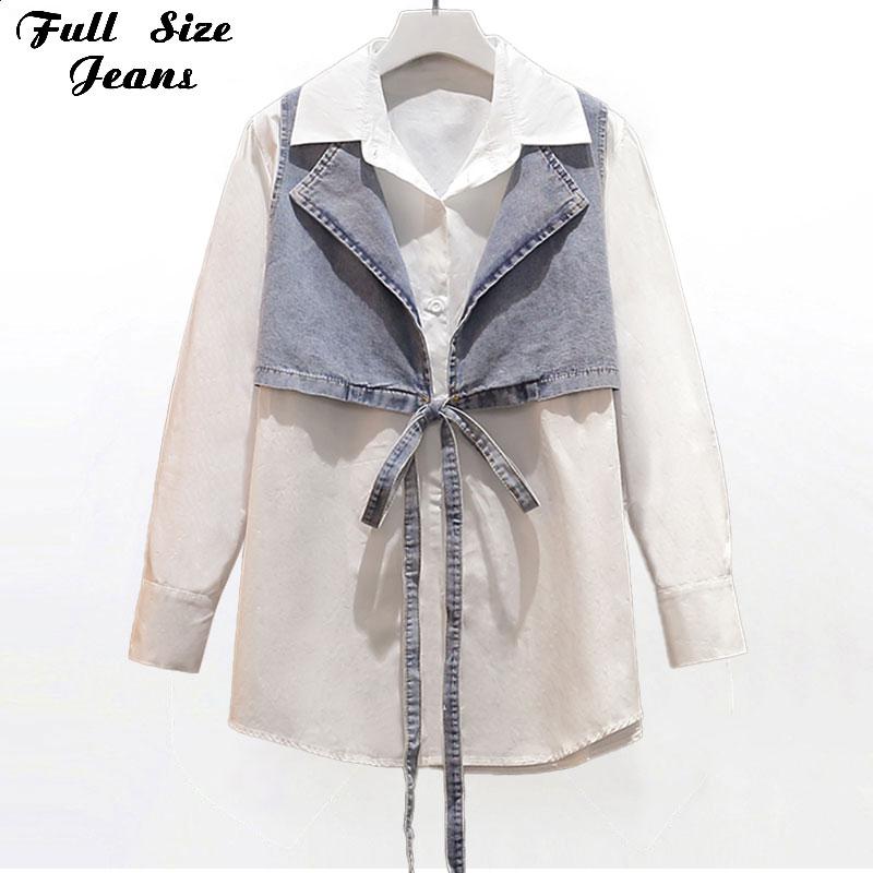 Plus Size Blue Jean Jacket With No Sleeves Vest White Blouse 2 Two Piece Sets 4XL Sleeveless Denim Belt Jeans Jackets Waistcoat Women's Vest, Vest and blouse
Plus Size Blue Jean Jacket With No Sleeves Vest White Blouse 2 Two Piece Sets 4XL Sleeveless Denim Belt Jeans Jackets Waistcoat Women's Vest, Vest and blouse