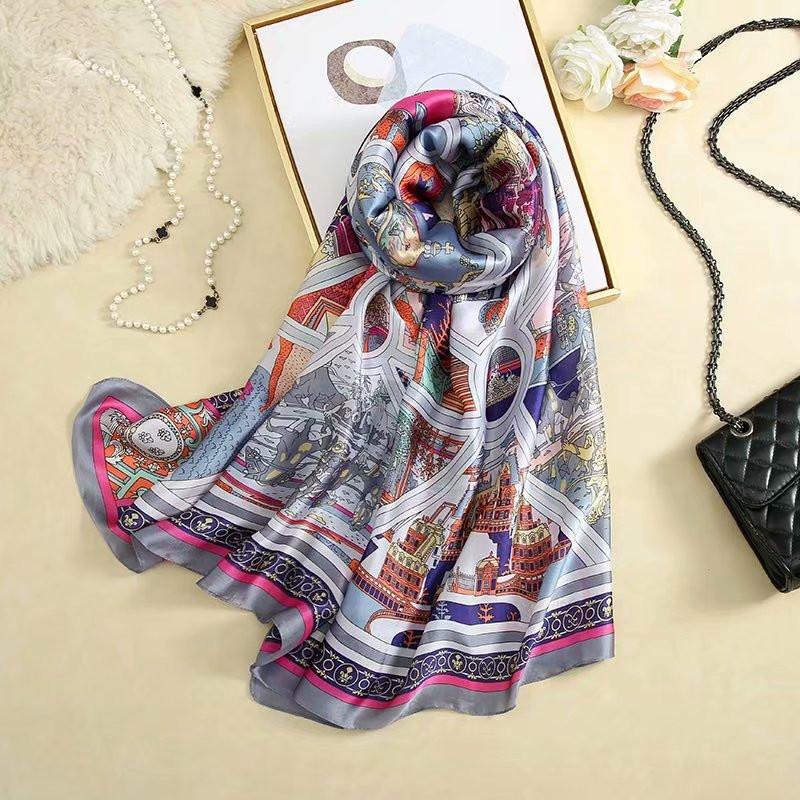 Scarves 2021 Spring Women Silk Shawls Lady Wraps Soft Pashimina Designer Beach Stole Bandana Cosplay Scarf
Scarves 2021 Spring Women Silk Shawls Lady Wraps Soft Pashimina Designer Beach Stole Bandana Cosplay Scarf
