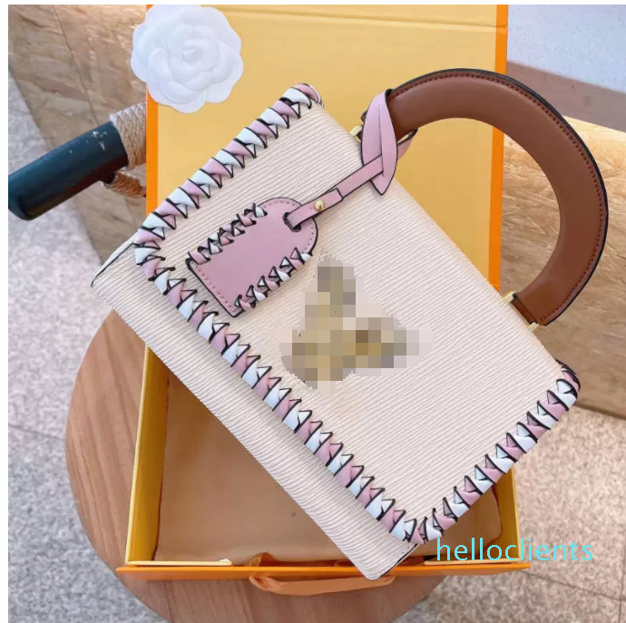 

Designers Crossbody Bags Letter Hasp Contrast Color Handbags Good Quality Stylish Twist And Twisty Chain Bags MultiColors Pleated Handle bag, Make up for price