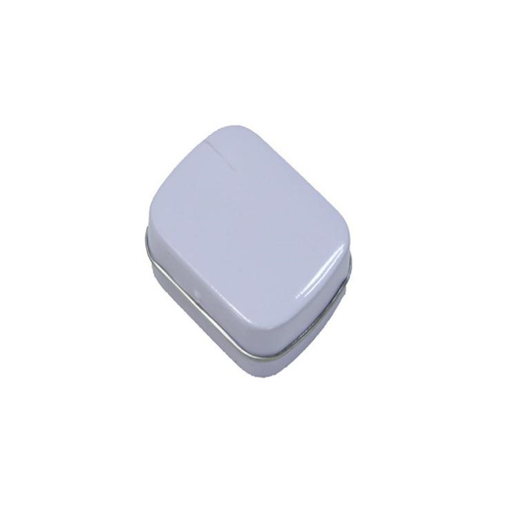200pcs/lot Mini Tin Box Gift Box/mint Metal Box White Rectangle Plain Metal Tin Storage Boxes Wholesale
