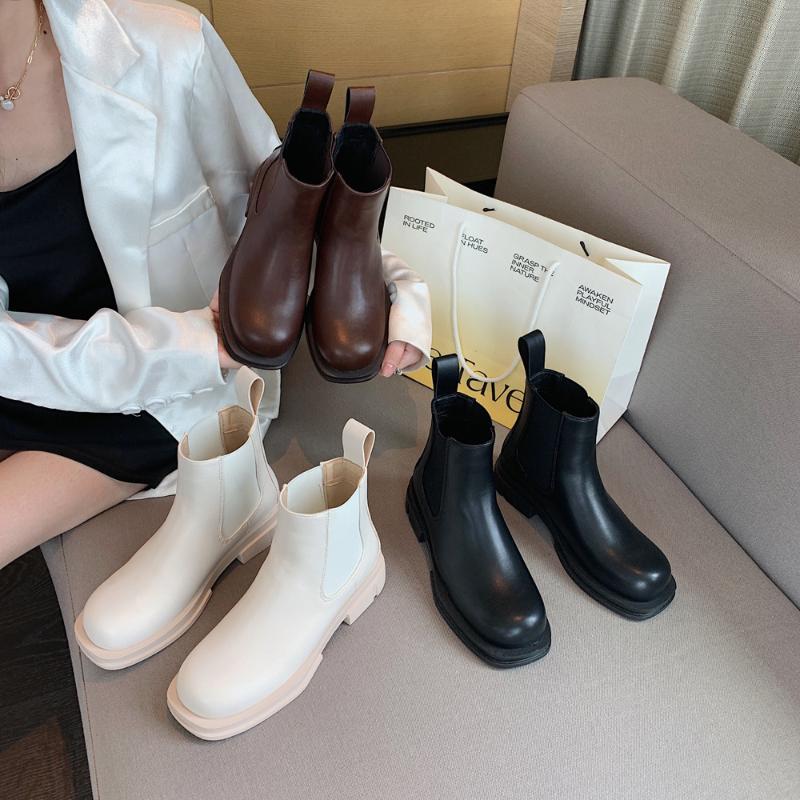 Dress Shoes Thick Bottom White Fried Street Small Short Boots Women's Summer 2021 Thin Soft Leather Spring And Autumn Single, Black
Dress Shoes Thick Bottom White Fried Street Small Short Boots Women's Summer 2021 Thin Soft Leather Spring And Autumn Single, Black