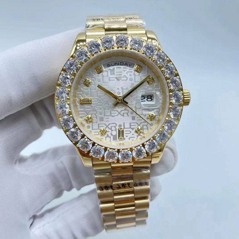 44mm fashion men's watch mens automatic mechanical watches men diamond wristwatch Stainless steel folding buckle man sport waterproof wristwatches montre de luxe, Gold
44mm fashion men's watch mens automatic mechanical watches men diamond wristwatch Stainless steel folding buckle man sport waterproof wristwatches montre de luxe, Gold