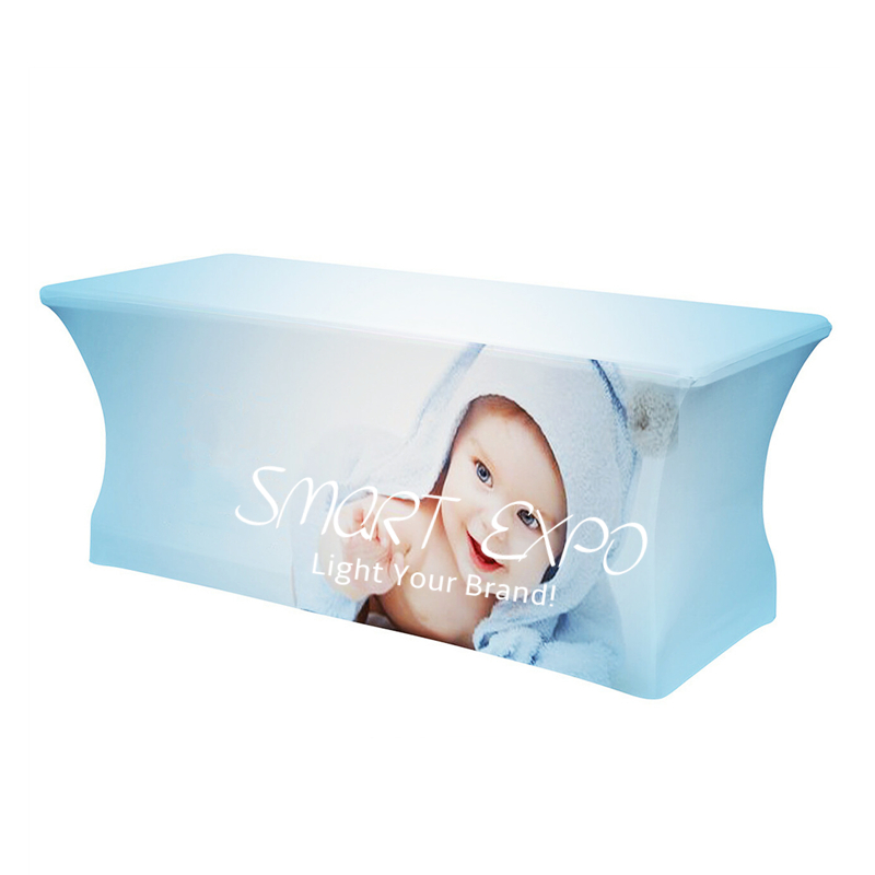 6ft High Definition Stretch Table Throw Retail Supplies for Trade Show Counter Display