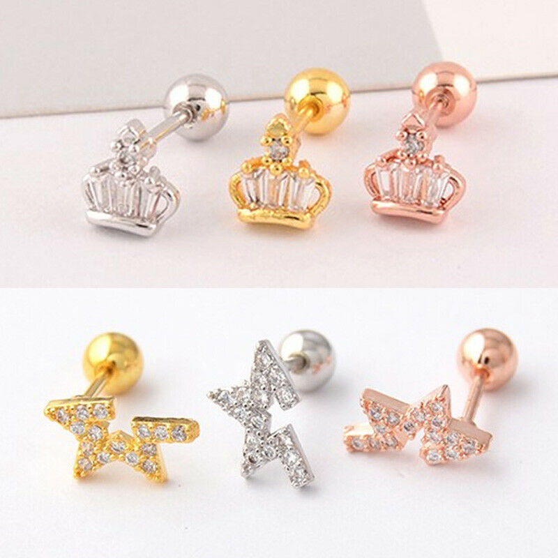 Women Girl Pineapple Rhinestone Crystal Ear Stud Fashion Personality Tragus Cartilage Earrings Piercing Jewelry Decor
Women Girl Pineapple Rhinestone Crystal Ear Stud Fashion Personality Tragus Cartilage Earrings Piercing Jewelry Decor