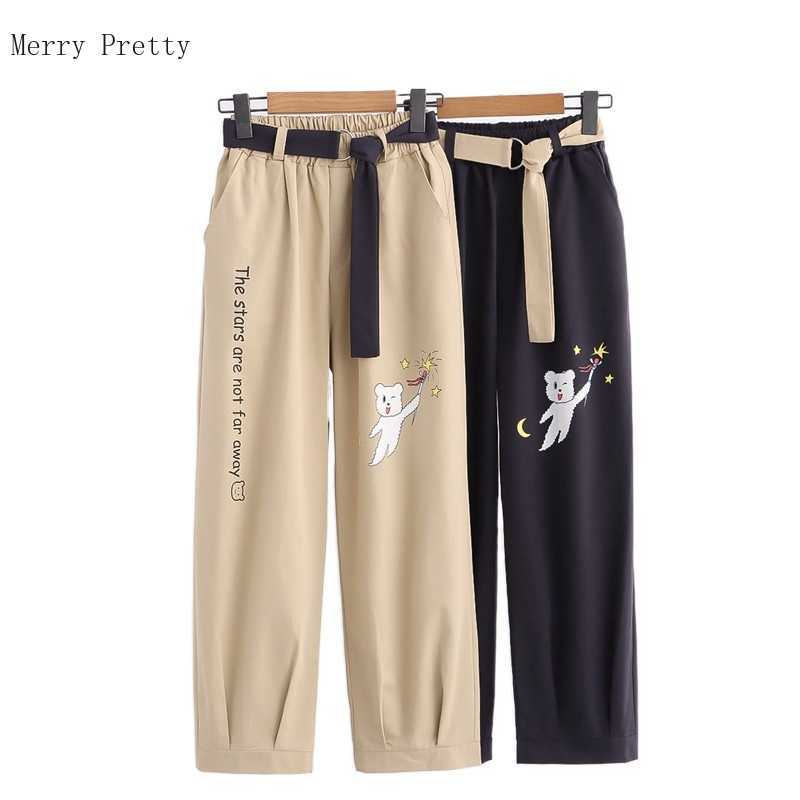 Summer Casual Women Straight Pants with Sashes Cartoon Print Cotton Trousers Elastic Waist Sweet Style Ladies Pocket Bottom 210526, Black
Summer Casual Women Straight Pants with Sashes Cartoon Print Cotton Trousers Elastic Waist Sweet Style Ladies Pocket Bottom 210526, Black