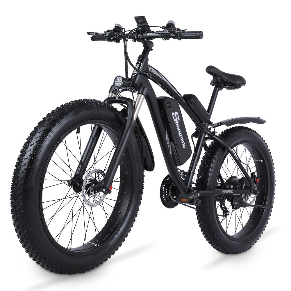 Shengmilo MX02S Electric 1000w Mountain Bike 17Ah 48V Li-ion City Fat Tire Bicycle E-bike Beach Cruise Unisex, 26 inches black
Shengmilo MX02S Electric 1000w Mountain Bike 17Ah 48V Li-ion City Fat Tire Bicycle E-bike Beach Cruise Unisex, 26 inches black