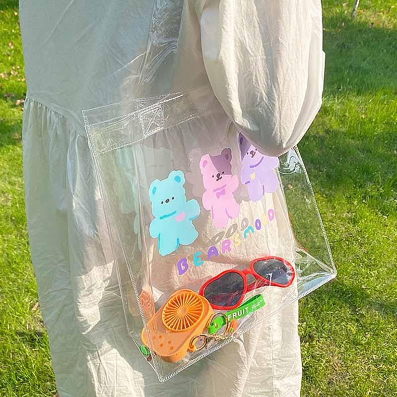 Cartoon Bears Cosmetic Bag Women Girls Cute Handbag Transparent PVC Makeup Case Summer Convenient Swimming Outdoor Beach Bags & Cases
Cartoon Bears Cosmetic Bag Women Girls Cute Handbag Transparent PVC Makeup Case Summer Convenient Swimming Outdoor Beach Bags & Cases