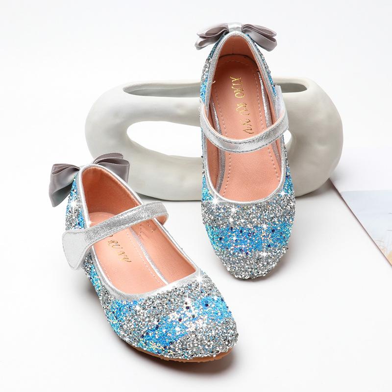 Flat Shoes Glitter SPring Summer Children Girls High Heels Little Big Kid Wedding Sandals Rainbow Synthetic Leather, Black;grey
Flat Shoes Glitter SPring Summer Children Girls High Heels Little Big Kid Wedding Sandals Rainbow Synthetic Leather, Black;grey