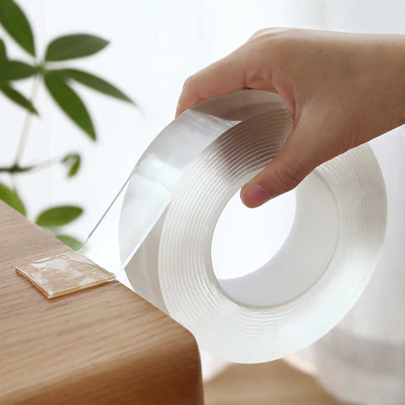 1M/2M/3M/5M Nano Magic Tape Double Sided Tape NoTrace Reusable Waterproof Tape Cleanable Home Gekkotape CN(Origin) от DHgate WW