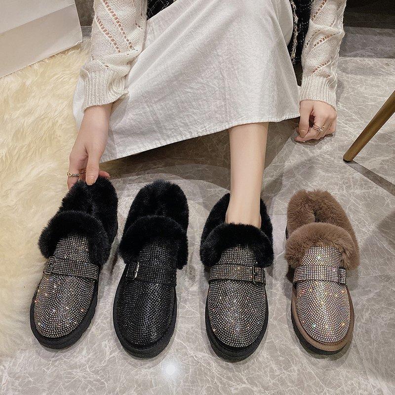 Boots Fur One-piece Rhinestone Snow Women 2021 Winter Style Plus Velvet Padded Non-slip Short Warm Women's, Gun color
Boots Fur One-piece Rhinestone Snow Women 2021 Winter Style Plus Velvet Padded Non-slip Short Warm Women's, Gun color