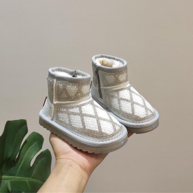 Boots 2021 Winter Kids Snow String Bead Rhineston Children Plush Warm Shoes Fashion Girls Baby Toddler, Black;grey
Boots 2021 Winter Kids Snow String Bead Rhineston Children Plush Warm Shoes Fashion Girls Baby Toddler, Black;grey