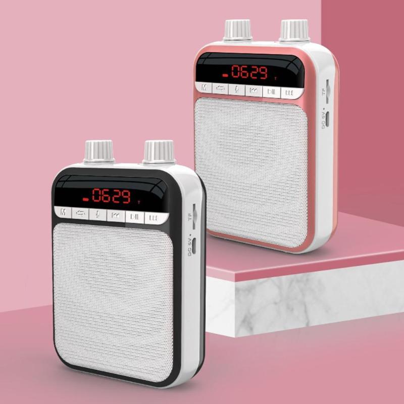 & MP4 Players K5 Microphone Bluetooth Loudspeaker Portable Wireless Audio Voice Megaphone Speaker For Teachers Tourrist