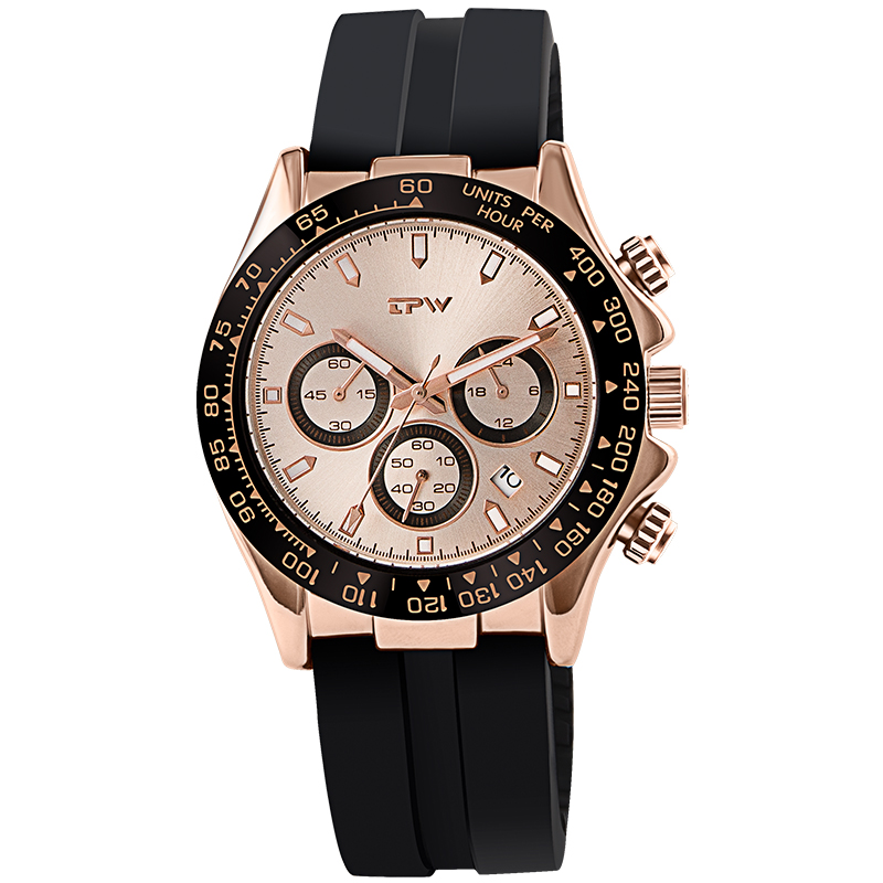Rose Gold Chronograph Men Quartz Watches Silicone Rubber Strap Light Luxury Relogio Masculino Giftg, Green
Rose Gold Chronograph Men Quartz Watches Silicone Rubber Strap Light Luxury Relogio Masculino Giftg, Green