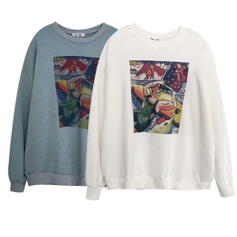 Women Oversize Vintage Hoodies Spring Autumn Long Sleeve Cute Cartoon Print Loose Sweatshirt Woman Kawaii Sweatshirts Top 210525, White
Women Oversize Vintage Hoodies Spring Autumn Long Sleeve Cute Cartoon Print Loose Sweatshirt Woman Kawaii Sweatshirts Top 210525, White