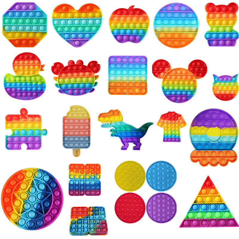 Push Fidget Toys Rainbow Bubble Sensory Autism Special Needs Stress Reliever It Squeeze Sensory Toy for Kids Family DHL Shipping
Push Fidget Toys Rainbow Bubble Sensory Autism Special Needs Stress Reliever It Squeeze Sensory Toy for Kids Family DHL Shipping