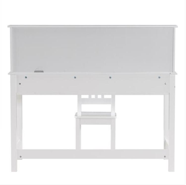 2022 Dining Room Furniture Painted Student Table and Chair Set A White 5-layer Desktop Multifunctional (110*60*66cm)
