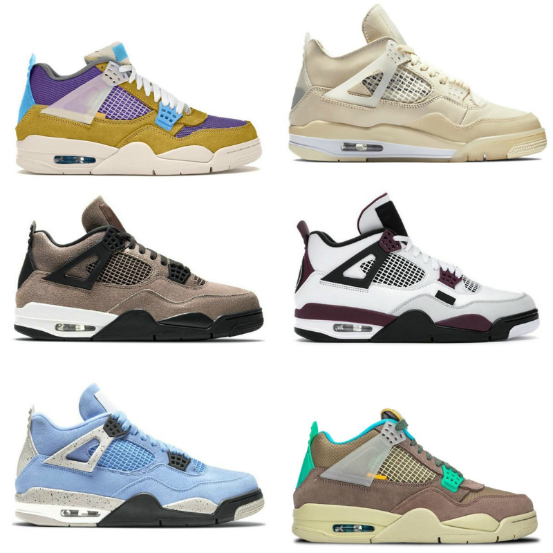 Men Women Basketball Shoes Jumpman 4 4s Shimmer Black Cat Union Taupe Haze Desert Moss TAUPE HAZE UNIVERSITY BLUE White Oreo What The Mens T
Men Women Basketball Shoes Jumpman 4 4s Shimmer Black Cat Union Taupe Haze Desert Moss TAUPE HAZE UNIVERSITY BLUE White Oreo What The Mens T